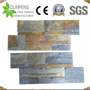 China 18X35CM Natural Stone Veneer Multicolor Culture Slate
